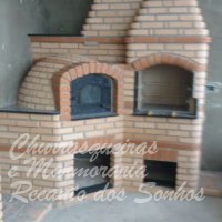 Forno de pizza e churrasqueira de tijolinho 14