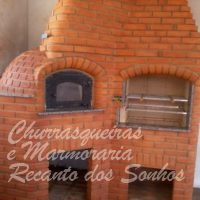 Forno de pizza e churrasqueira de tijolinho 2