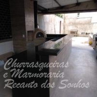 Forno de pizza e churrasqueira revestido 3